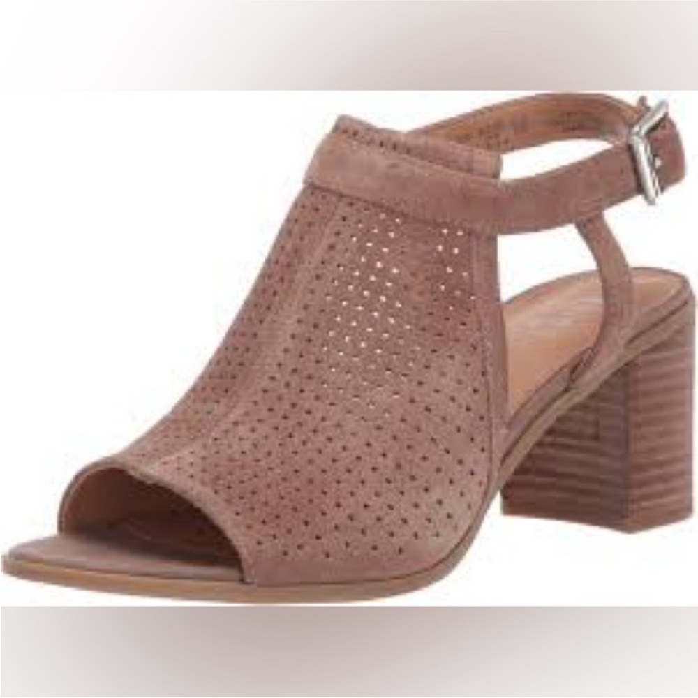 Franco Sarto block heel sling back sandal